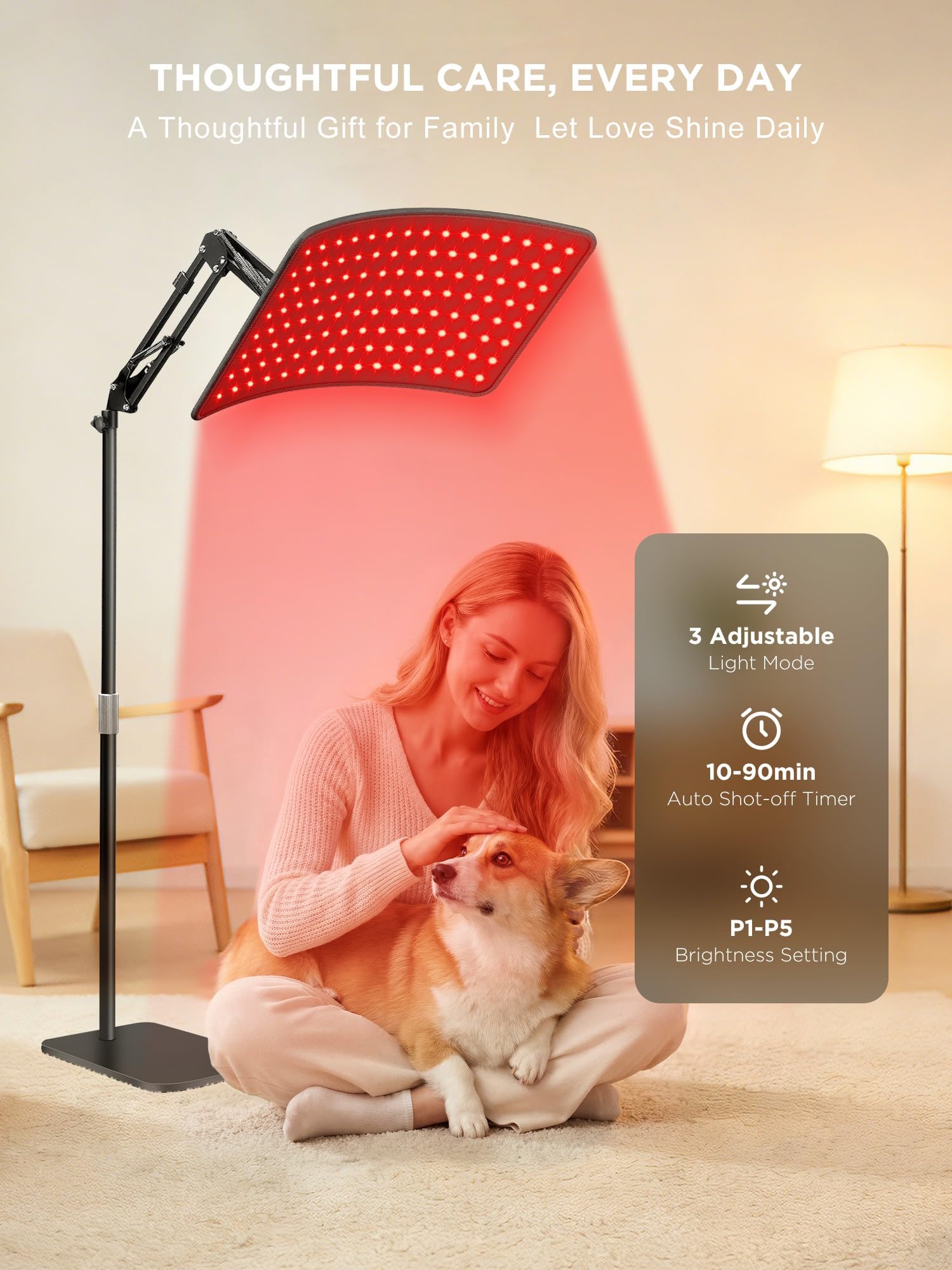 Three modes constant 10Hz and 40Hz for INTEO red light therapy