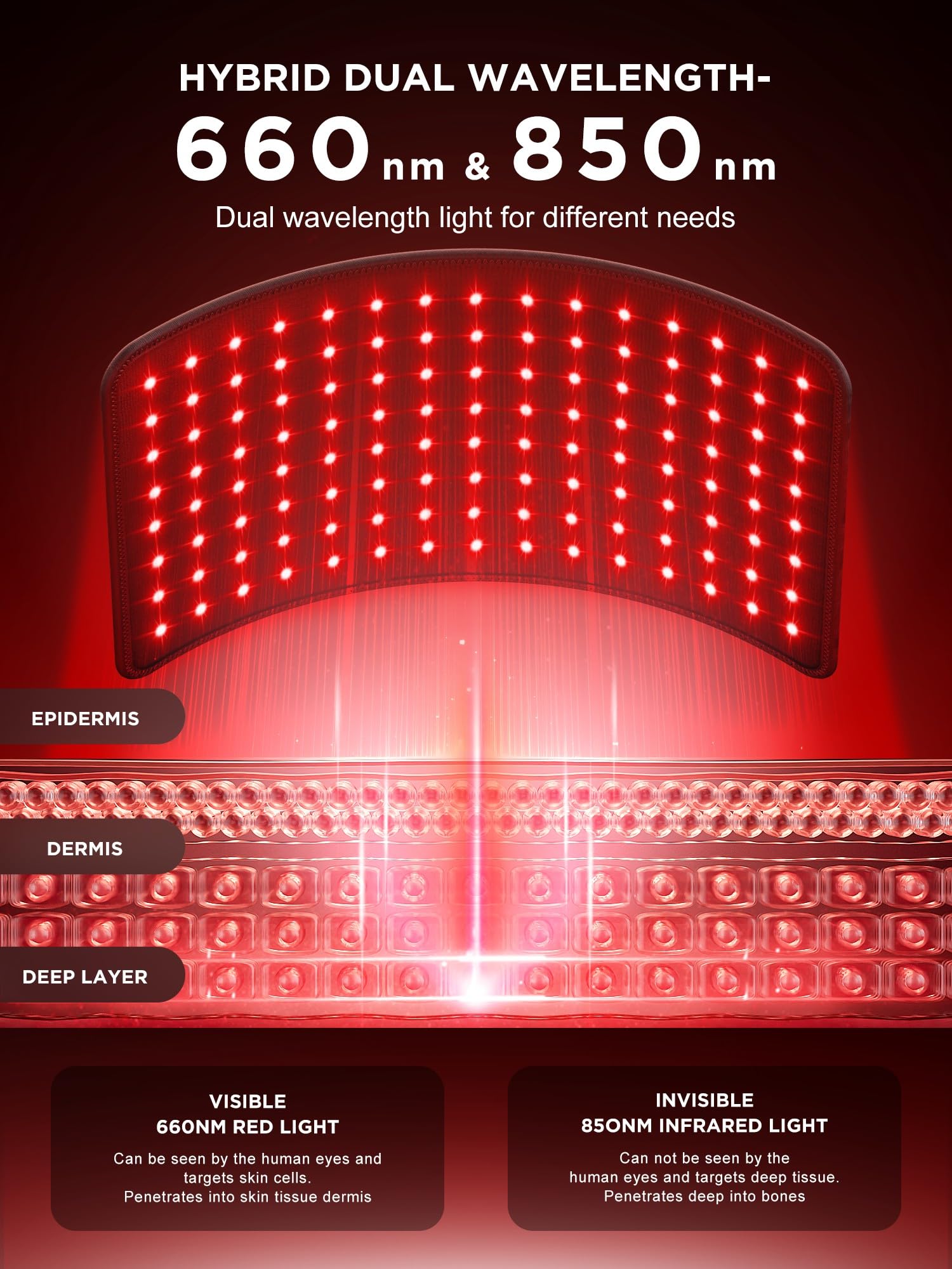 Panel size 13 by 7.5 inches for INTEO therapy lamp
