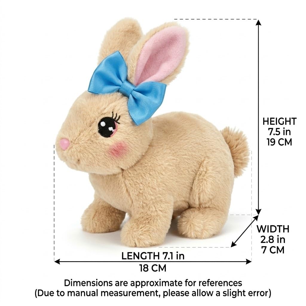 Interactive hopping bunny toy movement demonstration