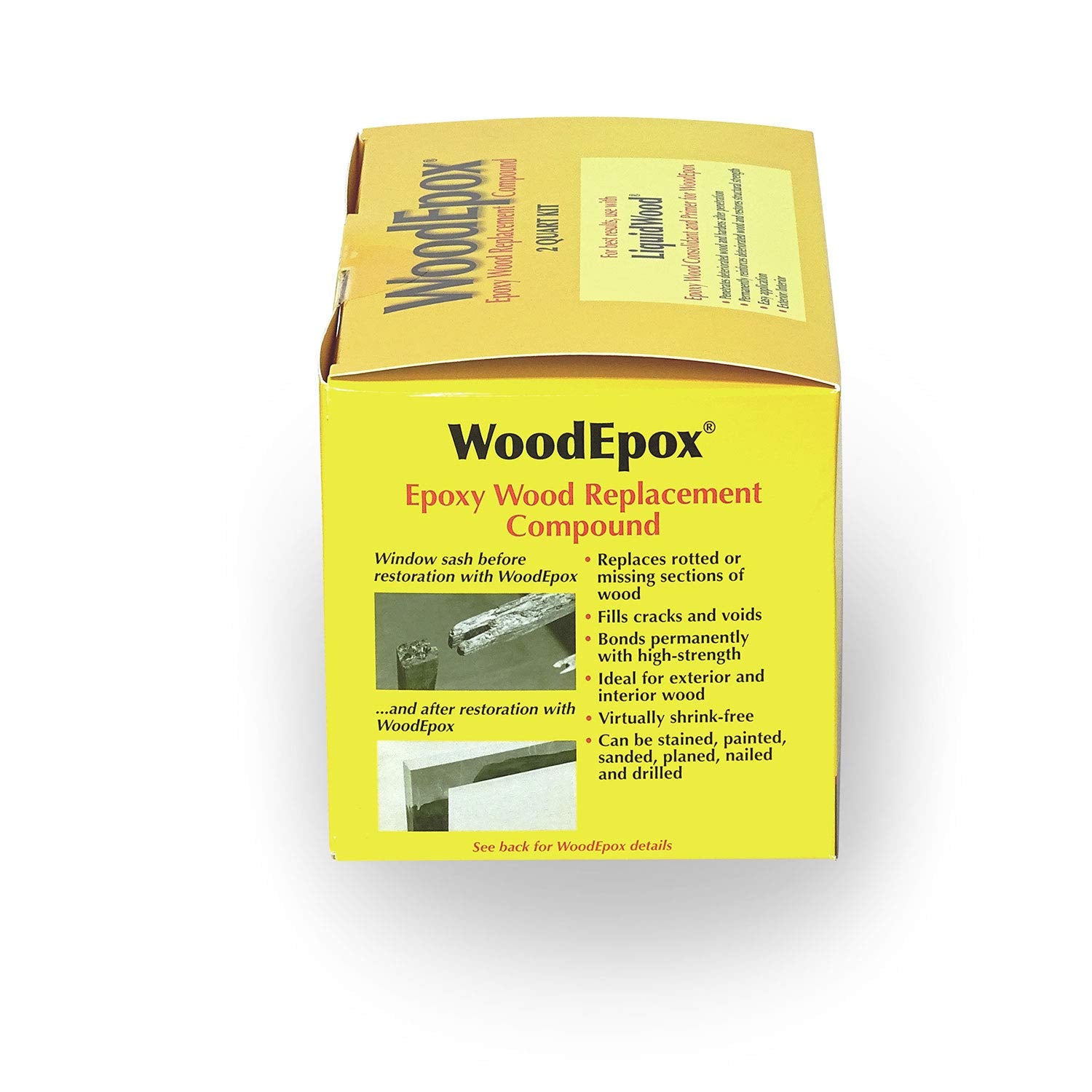 No slump epoxy wood filler for repairs