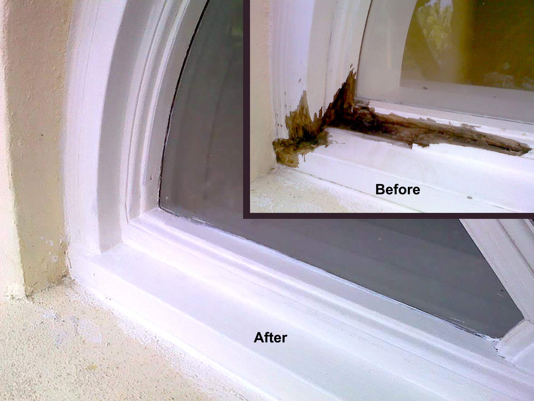 Two-part epoxy system setup for wood repair
