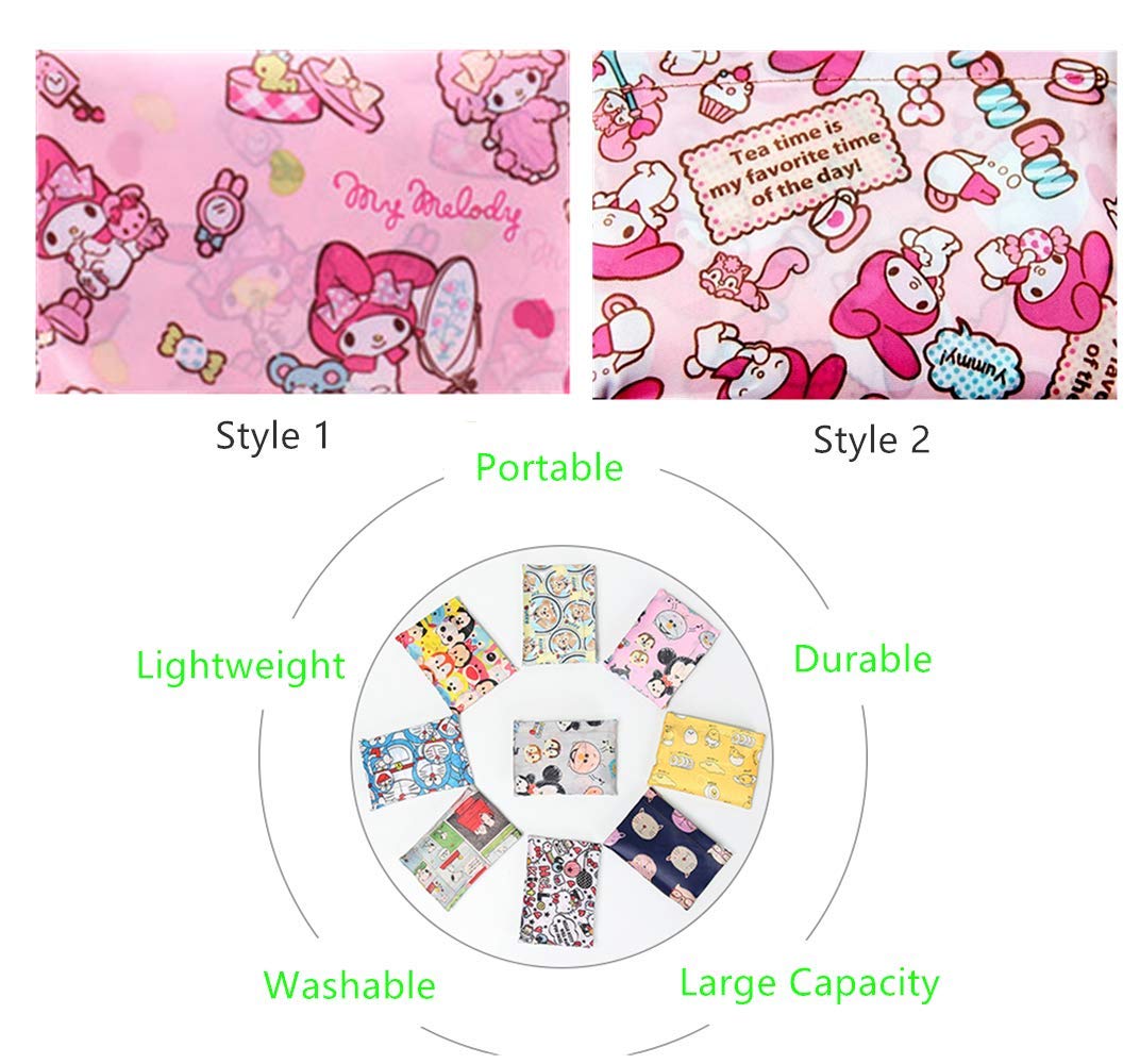 Durable reusable tote bag for shopping and travel