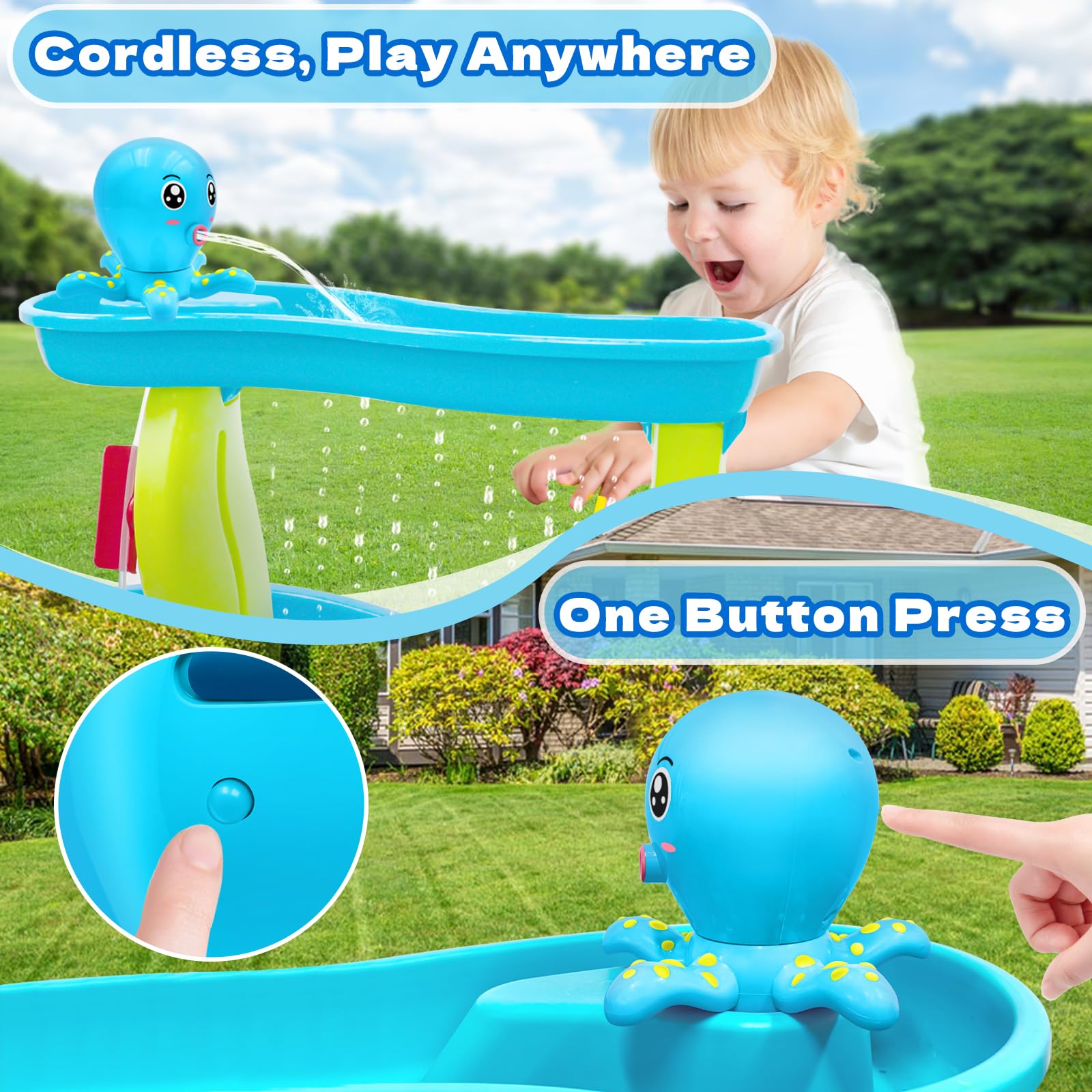 Intoypad octopus water table pump ABS silicone hose safety photo