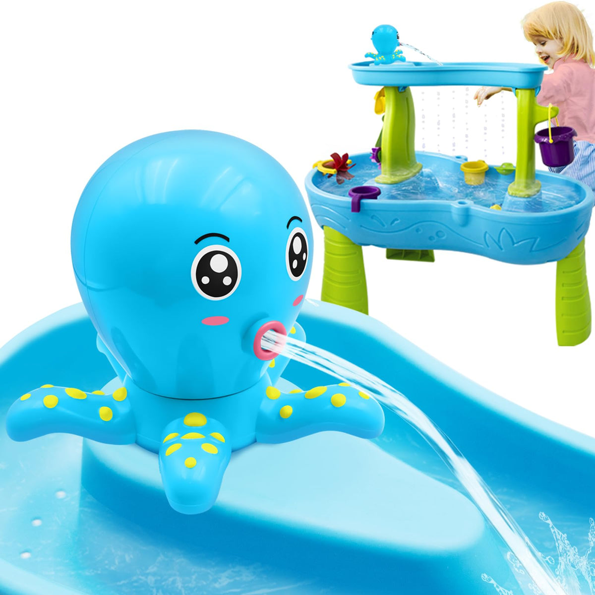 Intoypad octopus blue battery powered water table pump product photo