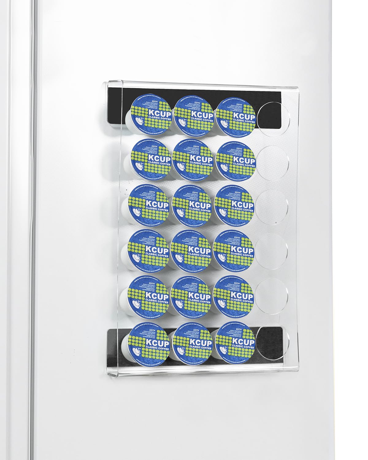 IntreLife Magnetic K Cup Holder for Refrigerator acrylic pod organizer