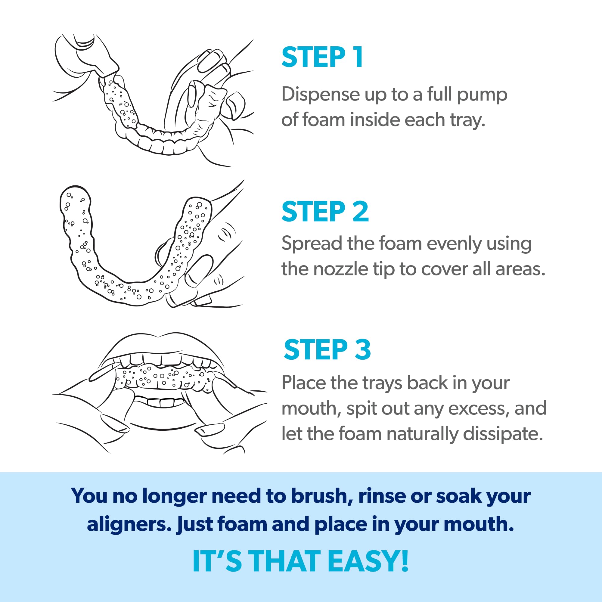 AlignerFresh Original Clean Foam for retainers