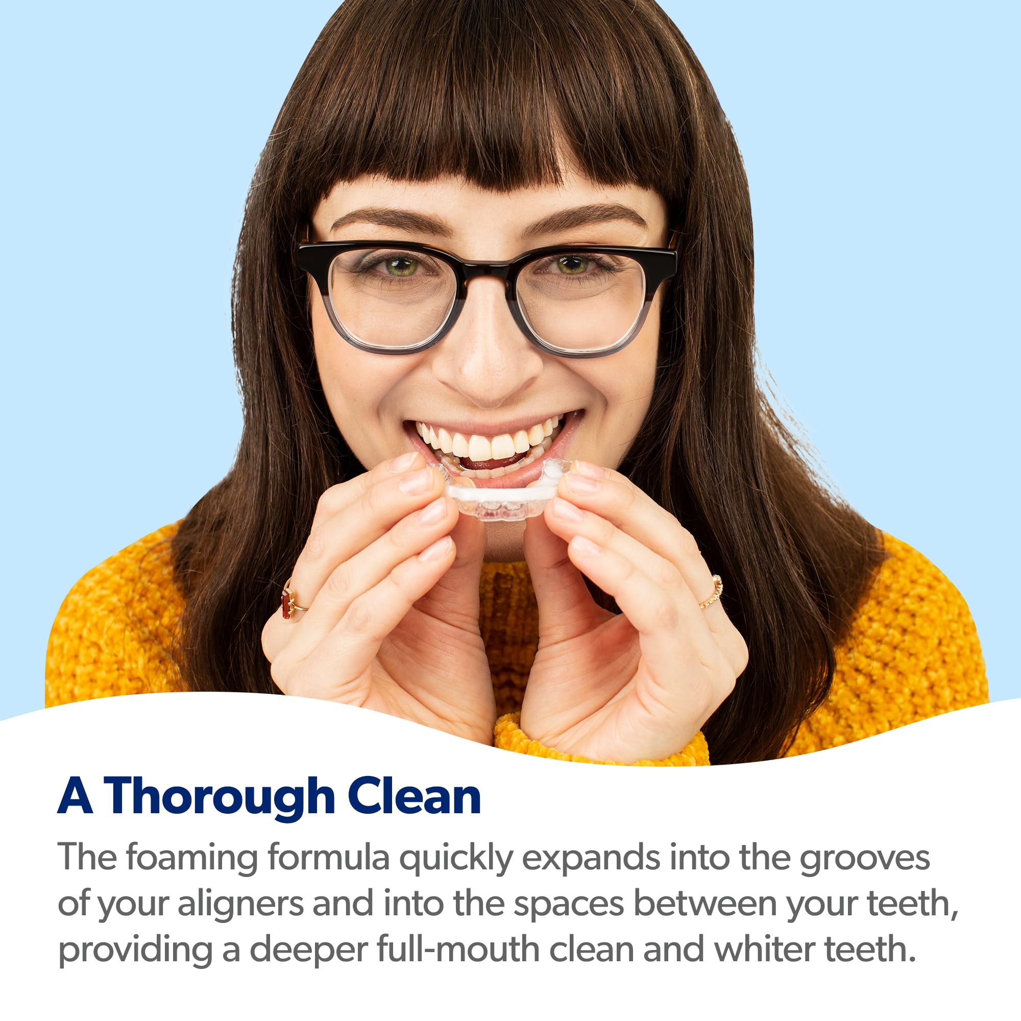 All Clear Aligners compatible AlignerFresh Original Clean Foam