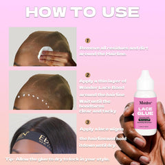 Invisible Bonding Lace Wigs Glue bottle close up
