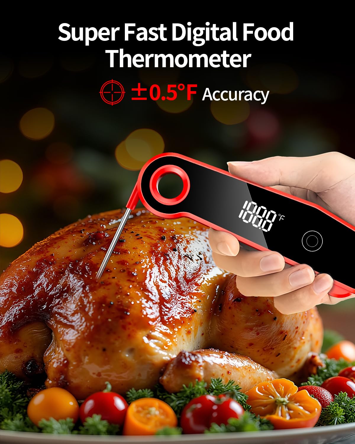 IP67 waterproof meat thermometer close up