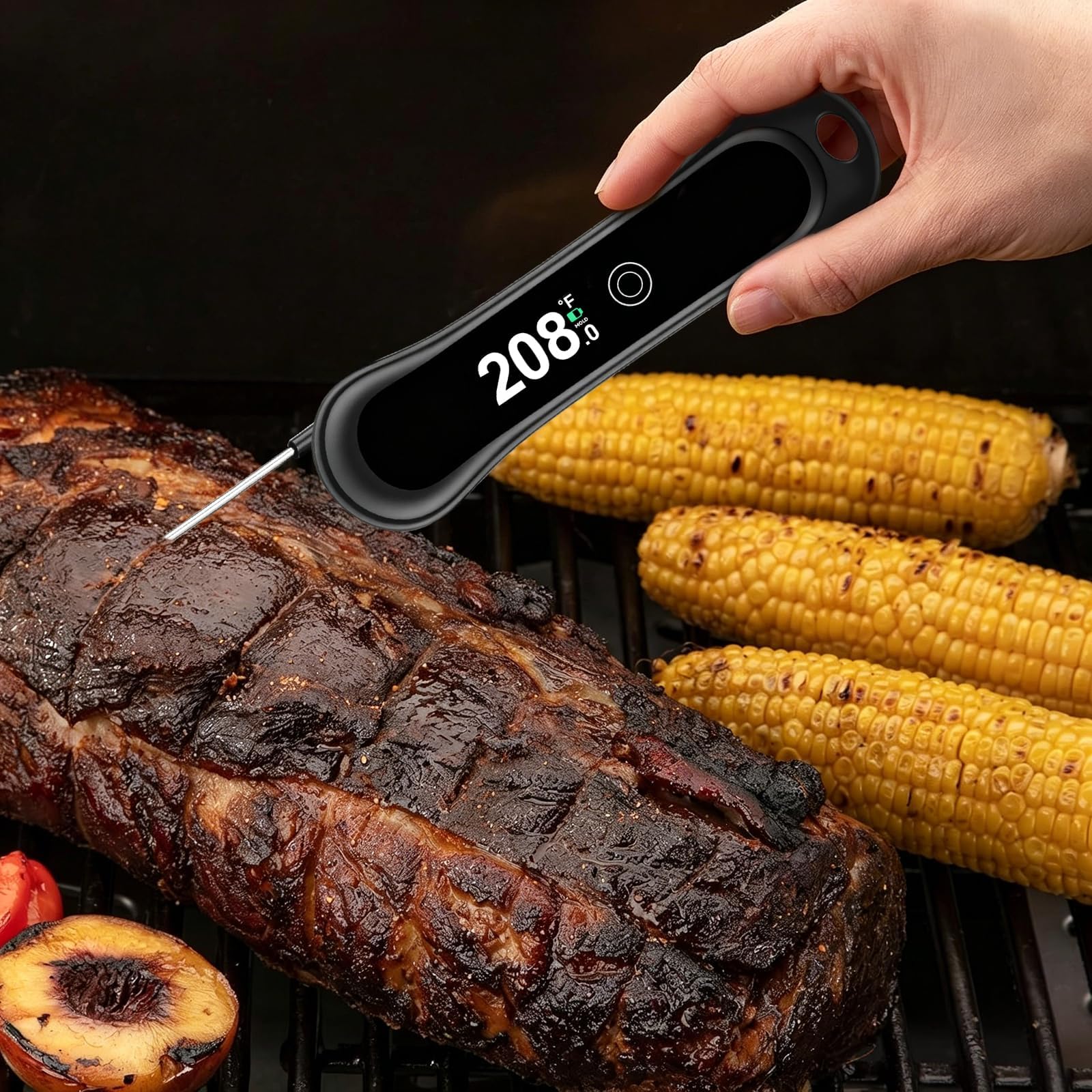 IP67 waterproof meat thermometer with stainless steel probe