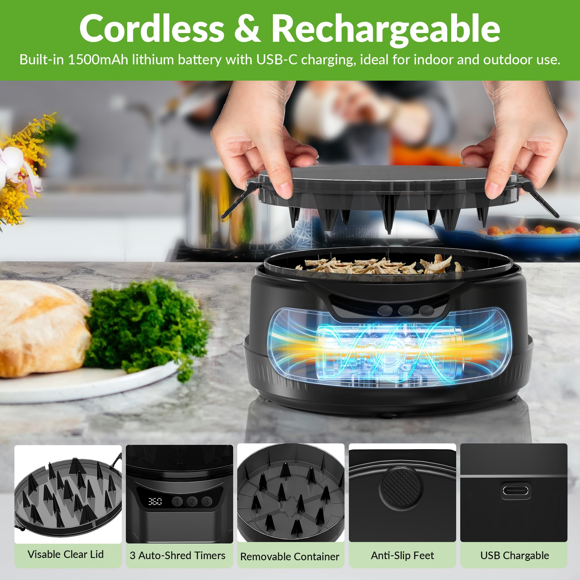 ipegtop electric meal shredder branding