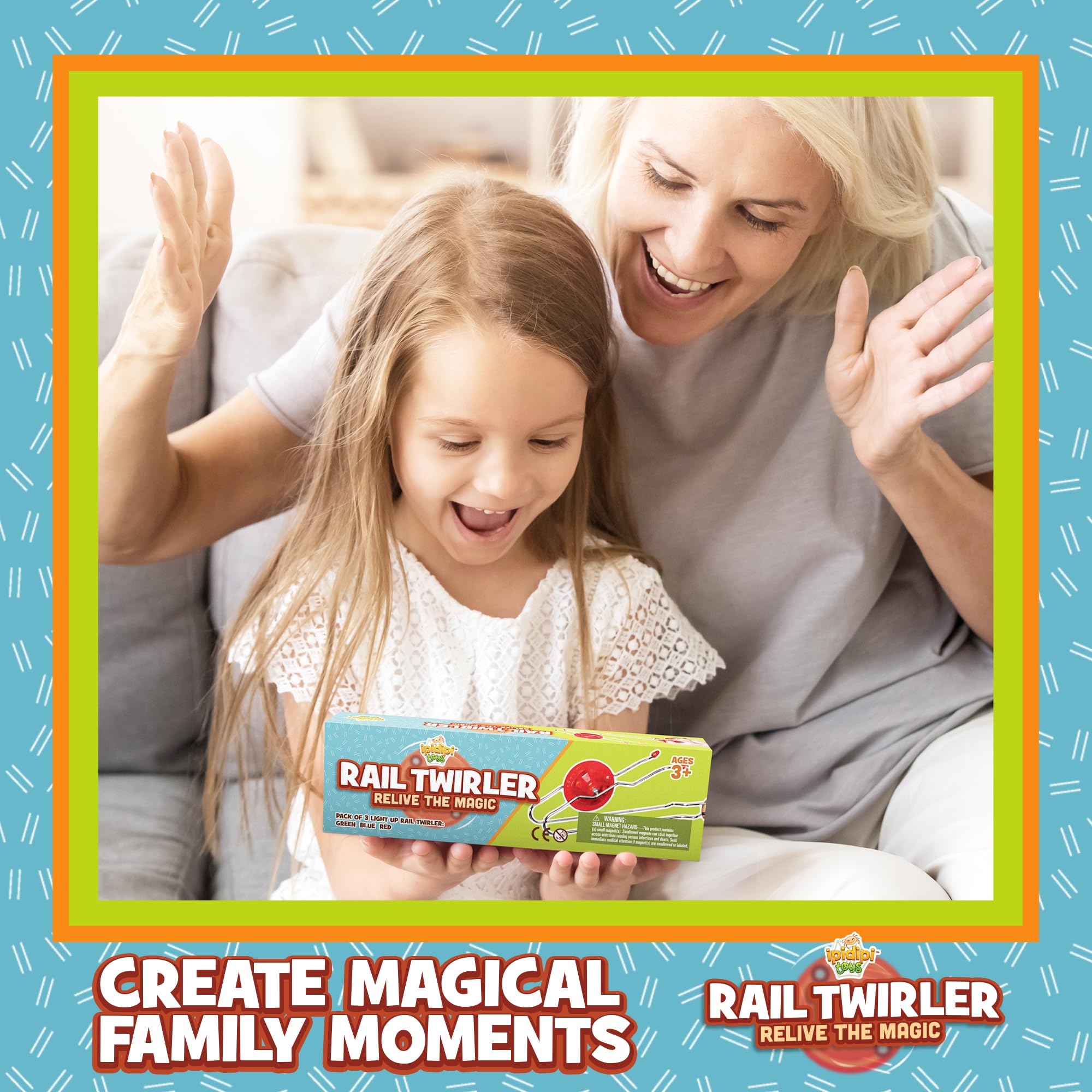 Gift-ready packaging IPIDIPI TOYS Retro Magic Rail Twirler