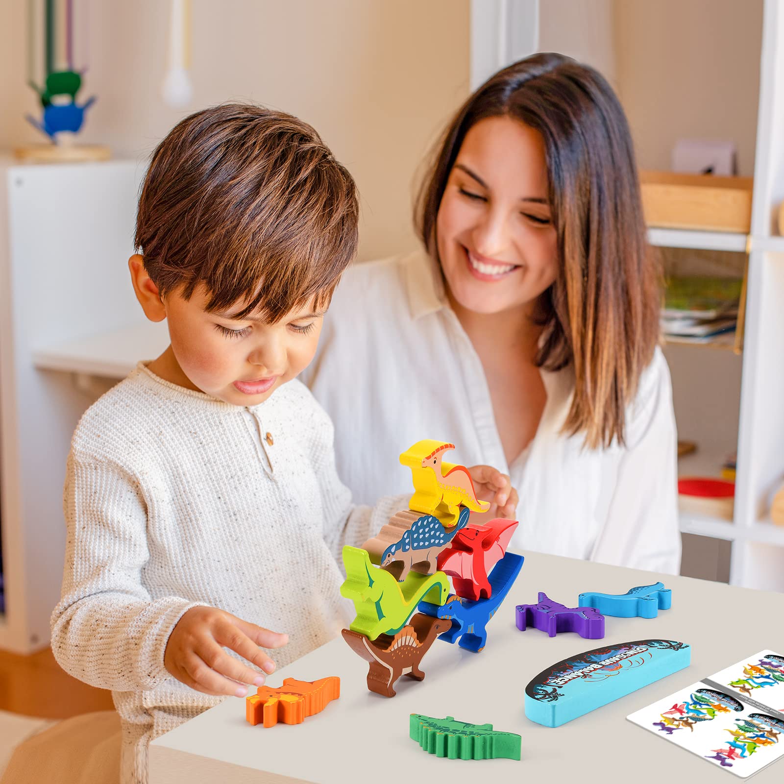 Dinosaur block set IPOURUP educational toy for kids ages 3-5