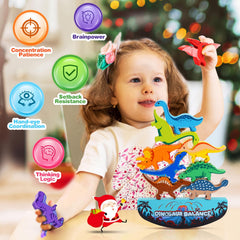 Wooden stacking blocks IPOURUP Montessori toy for children