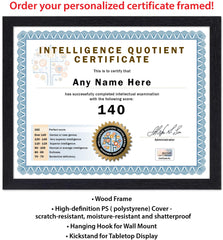 Individual numbered diploma certificate for office decor