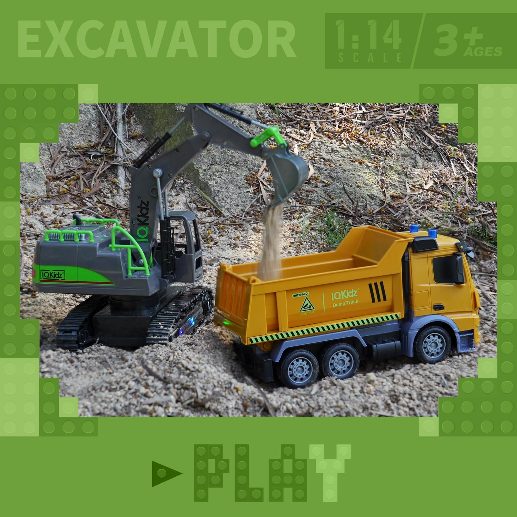 IQKidz construction toy for outdoor play in backyard