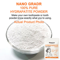 iReaLax 45 g hydroxyapatite powder with two scoops