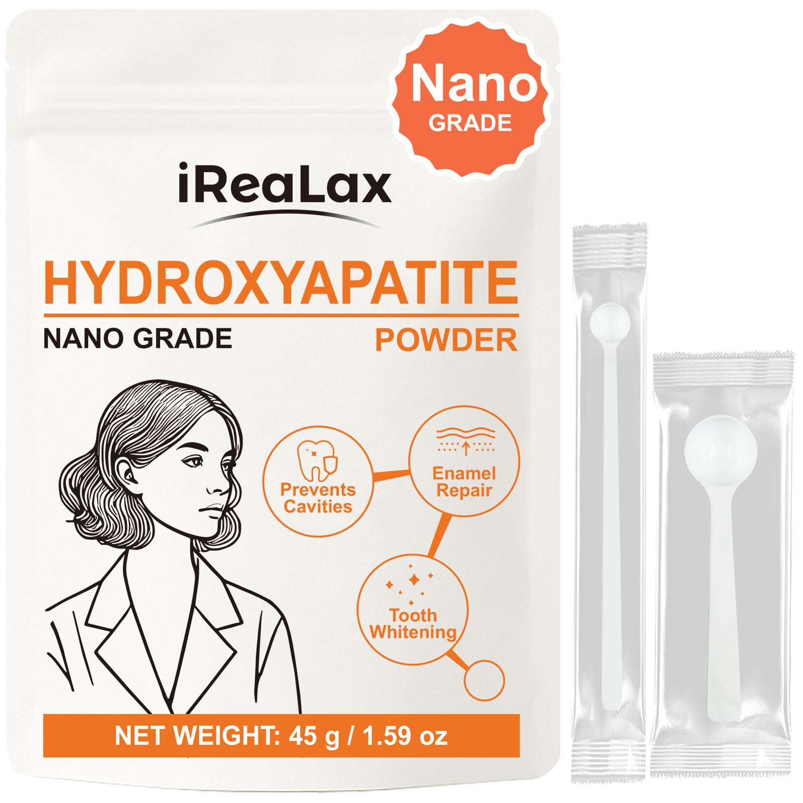 iReaLax Nano Hydroxyapatite Powder 45 g package