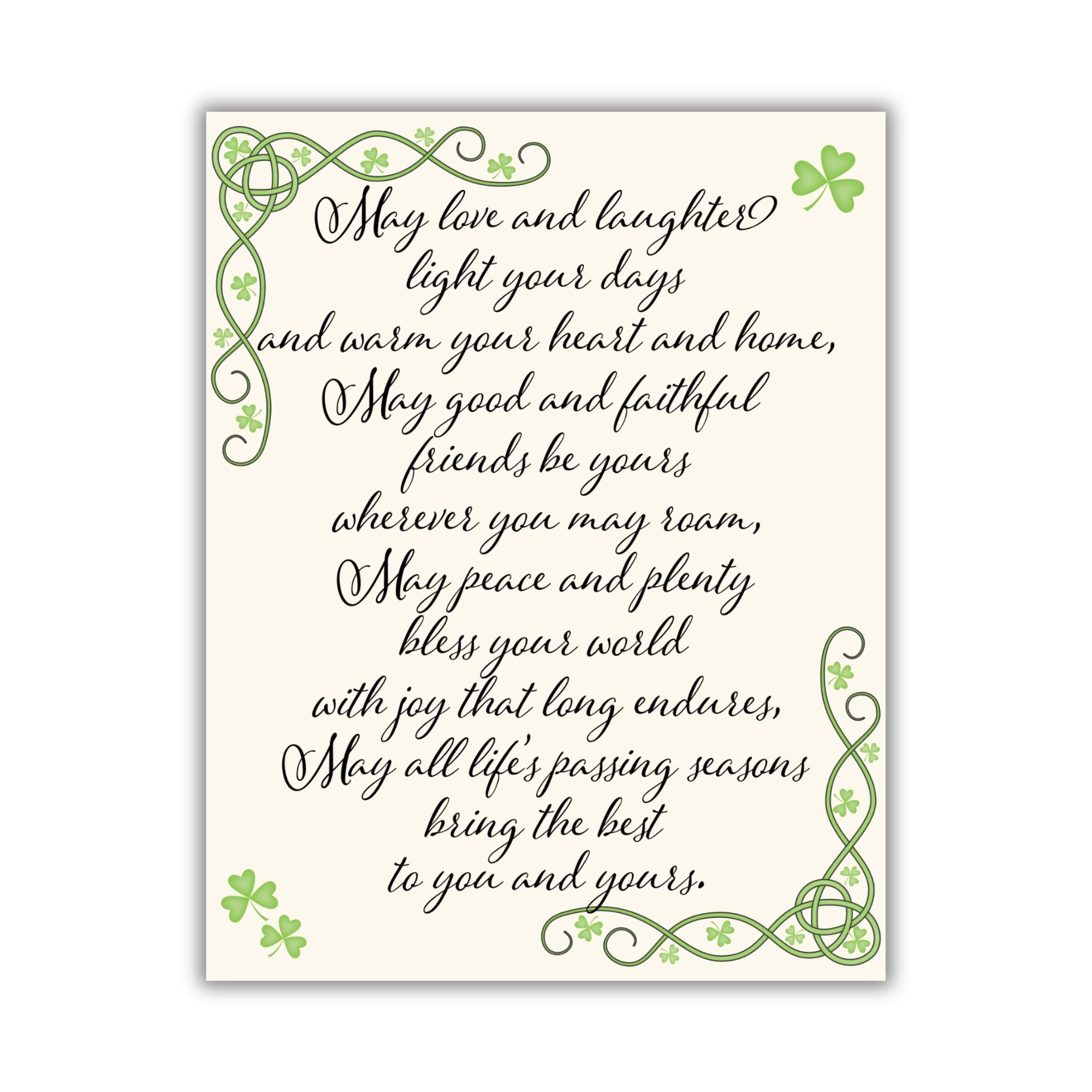 Irish Blessing sign 7x9 inch door hanger