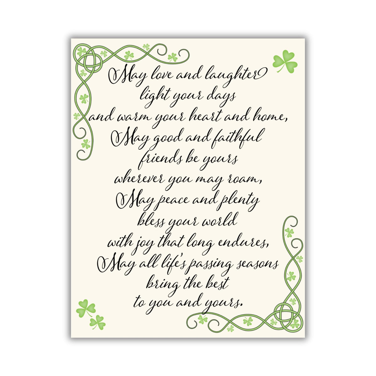 Irish Blessing sign 7x9 inch door hanger