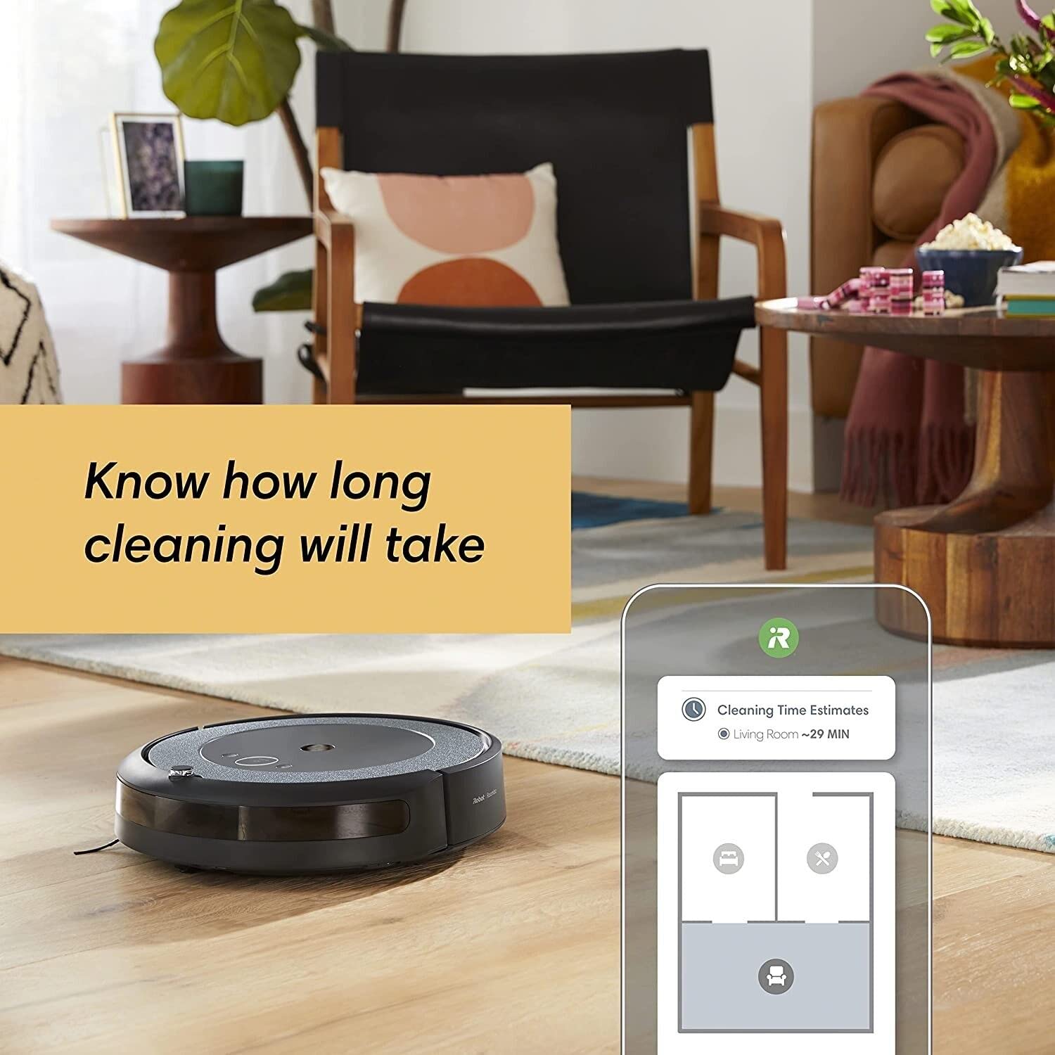 iRobot Roomba i4+ EVO 4552 positioned for pet hair and carpet cleaning