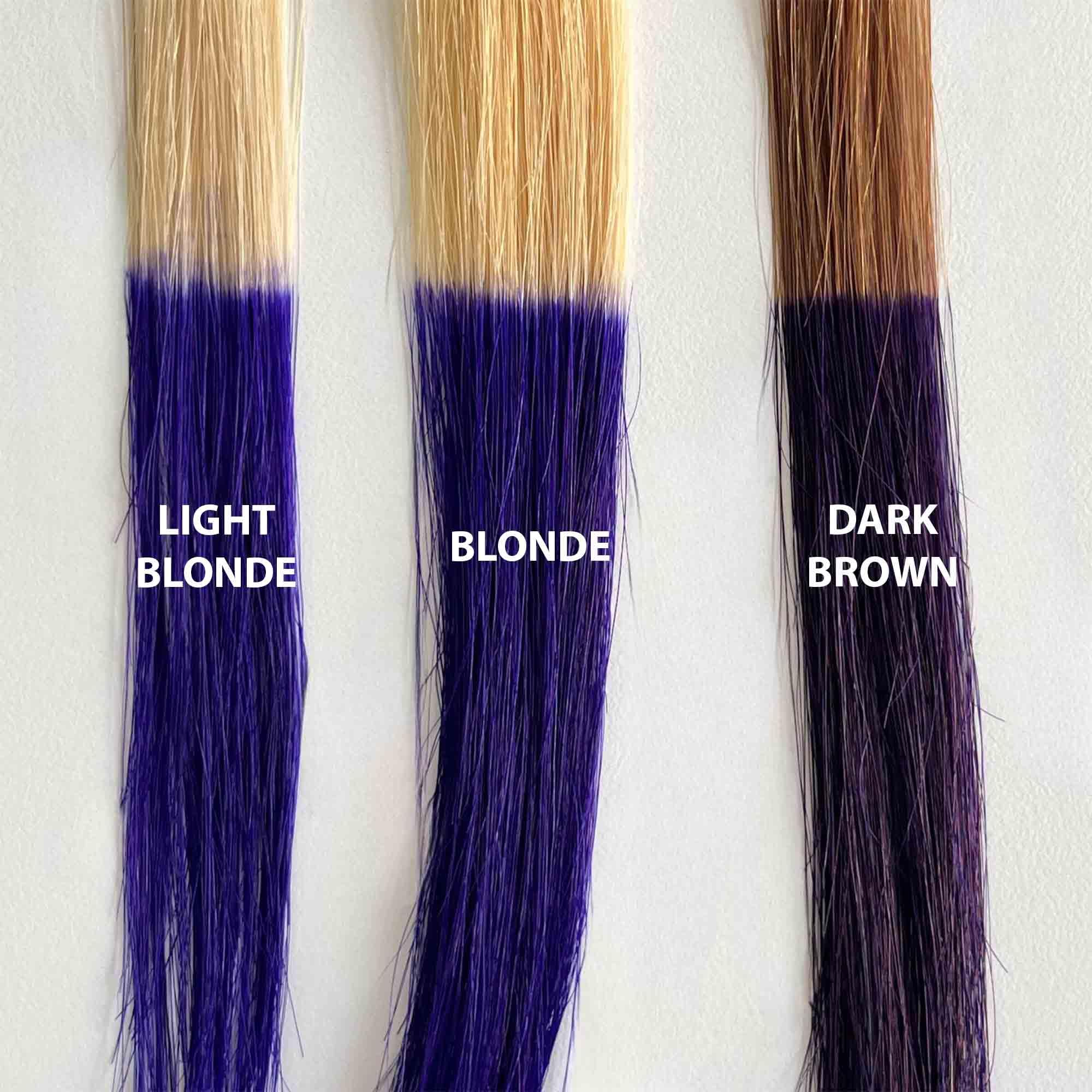 Iroiro purple semi permanent hair color 8oz pack with eco-friendly pouch