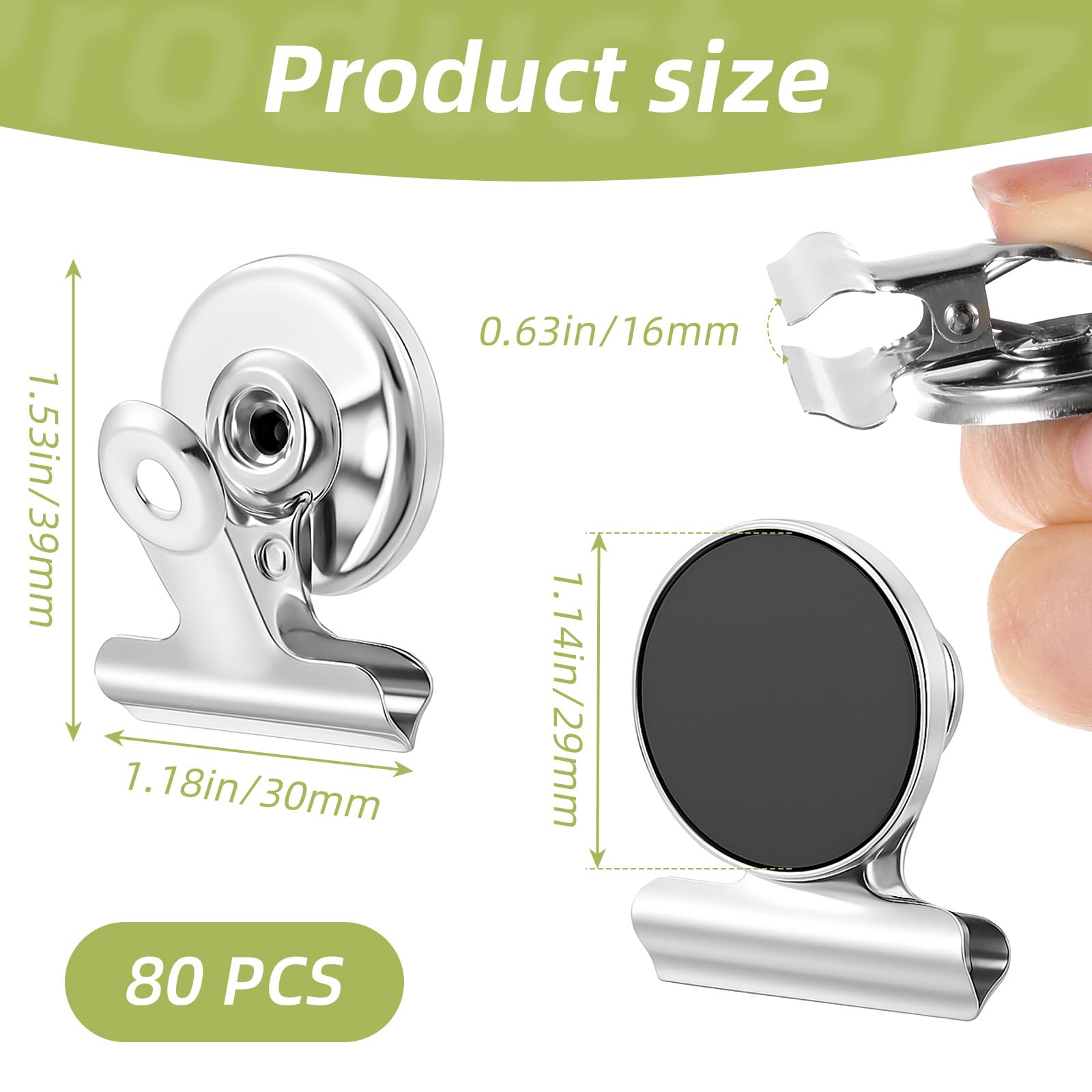 round magnetic clip 1.18 in diameter 1.53 in length
