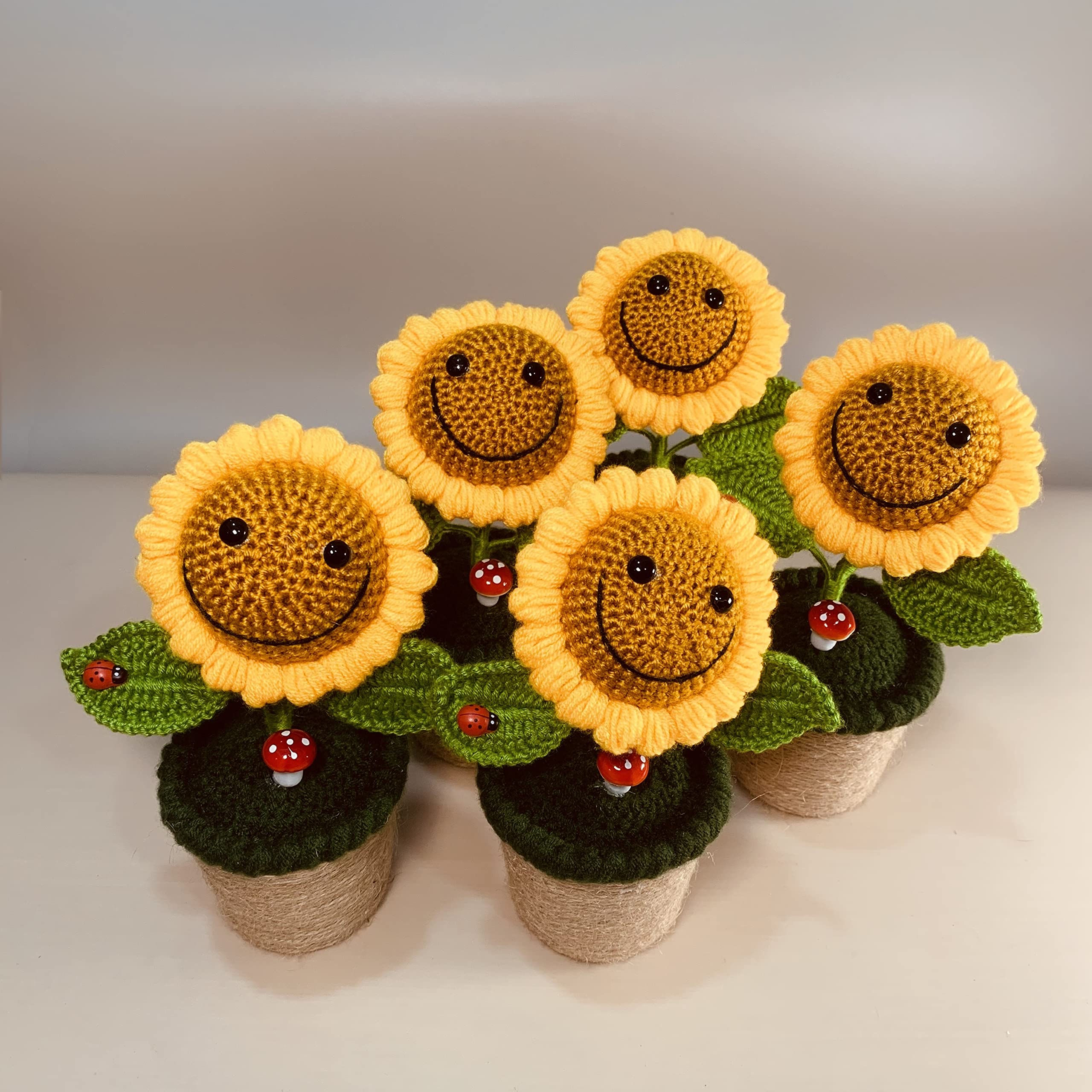 Unique handmade sunflower decor ornament image