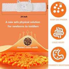Cassia seed heated tummy wrap for infants beige color