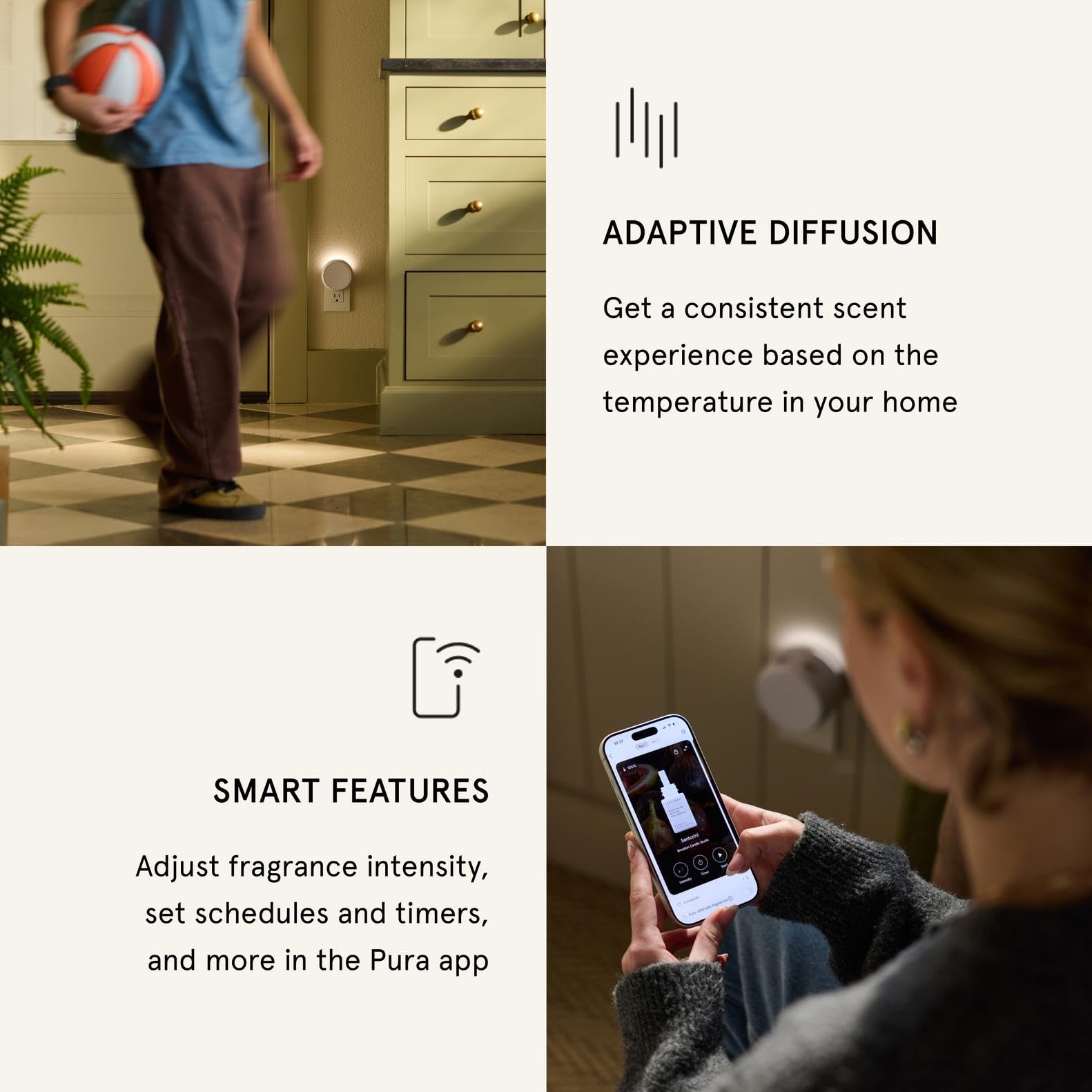 Long lasting scent refill for Pura diffuser using Puralast Smart Scent Technology