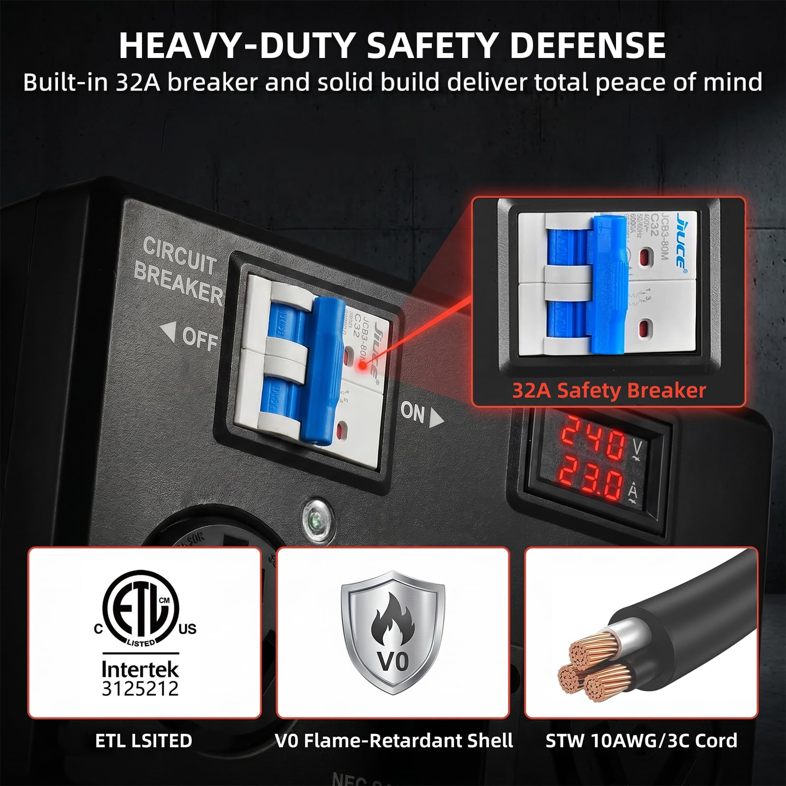 islewire 240V manual splitter for dryer and EV charging image
