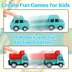 ISTOOLL construction vehicle eggs dump truck cement mixer