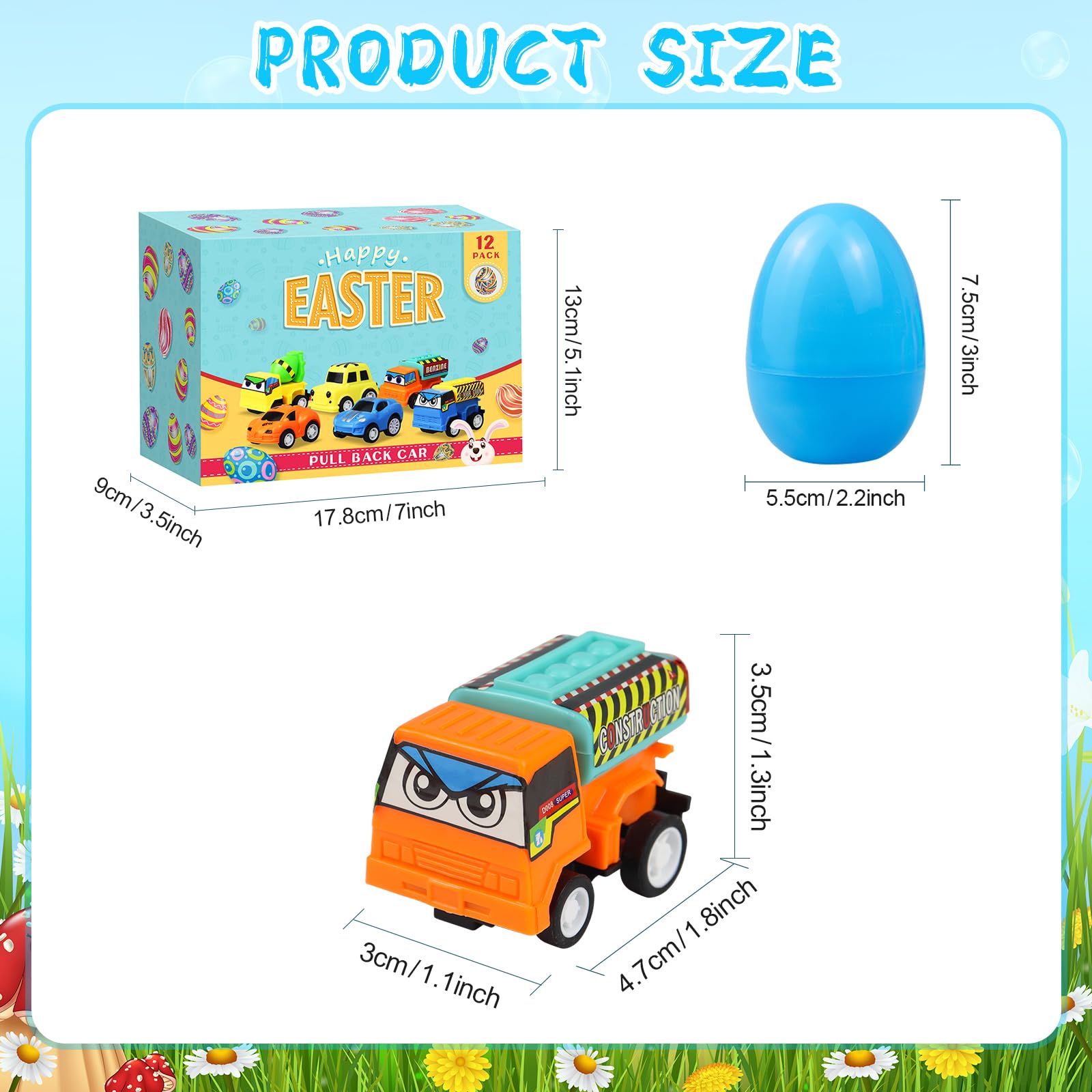 ISTOOLL multicolour Easter eggs for egg hunt