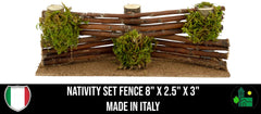 Italian made hand-painted Nativity fence