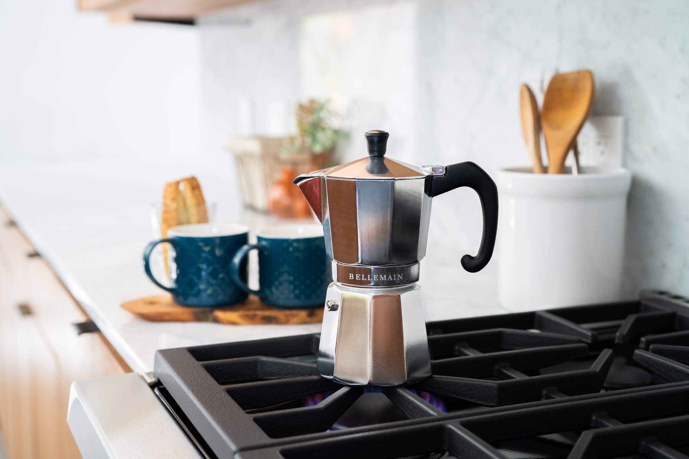 Italian moka pot by Bellemain 6-Cup