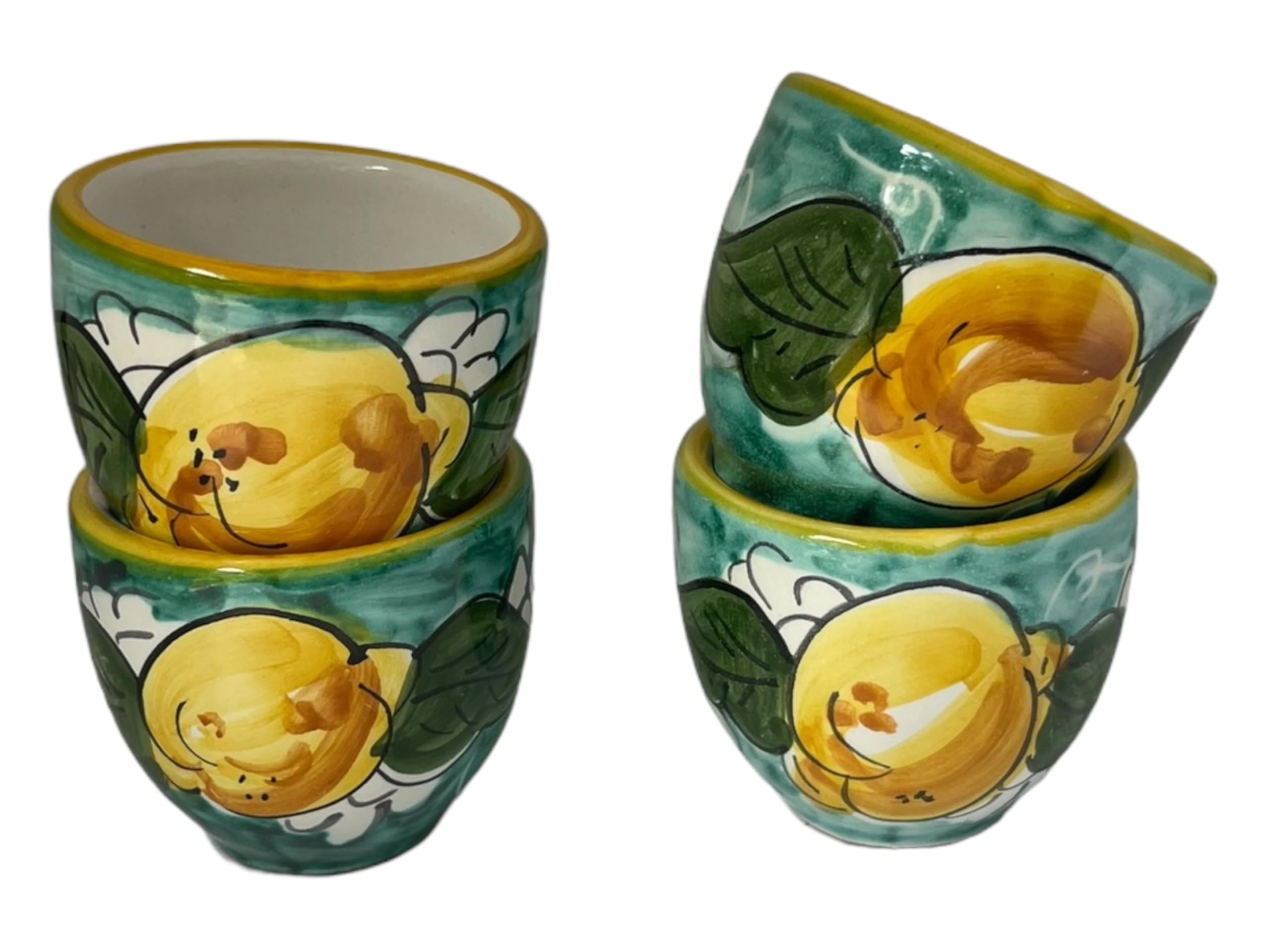 Small ceramic cups handmade in Italy 2 oz