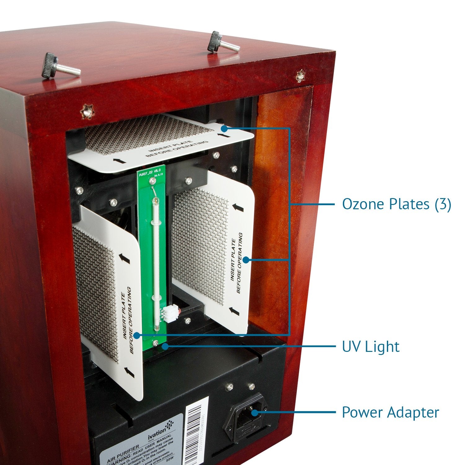Ivation IVAOZAP04 HEPA and carbon filter system