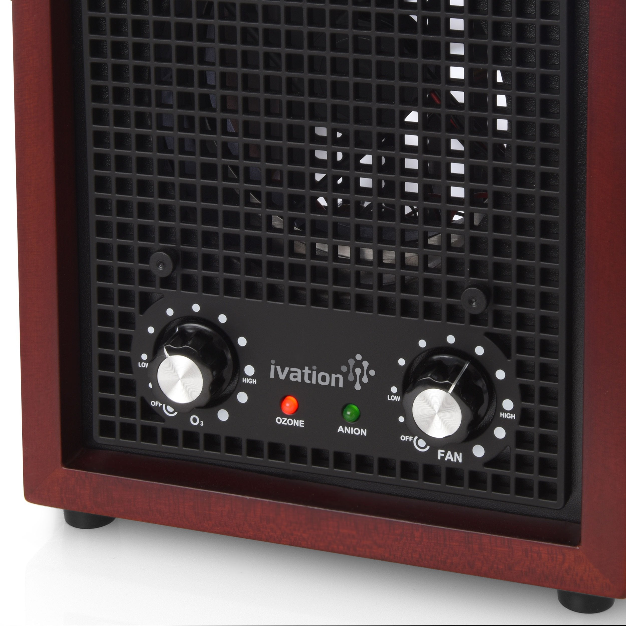 Durable stainless steel cabinet on Ivation air purifier