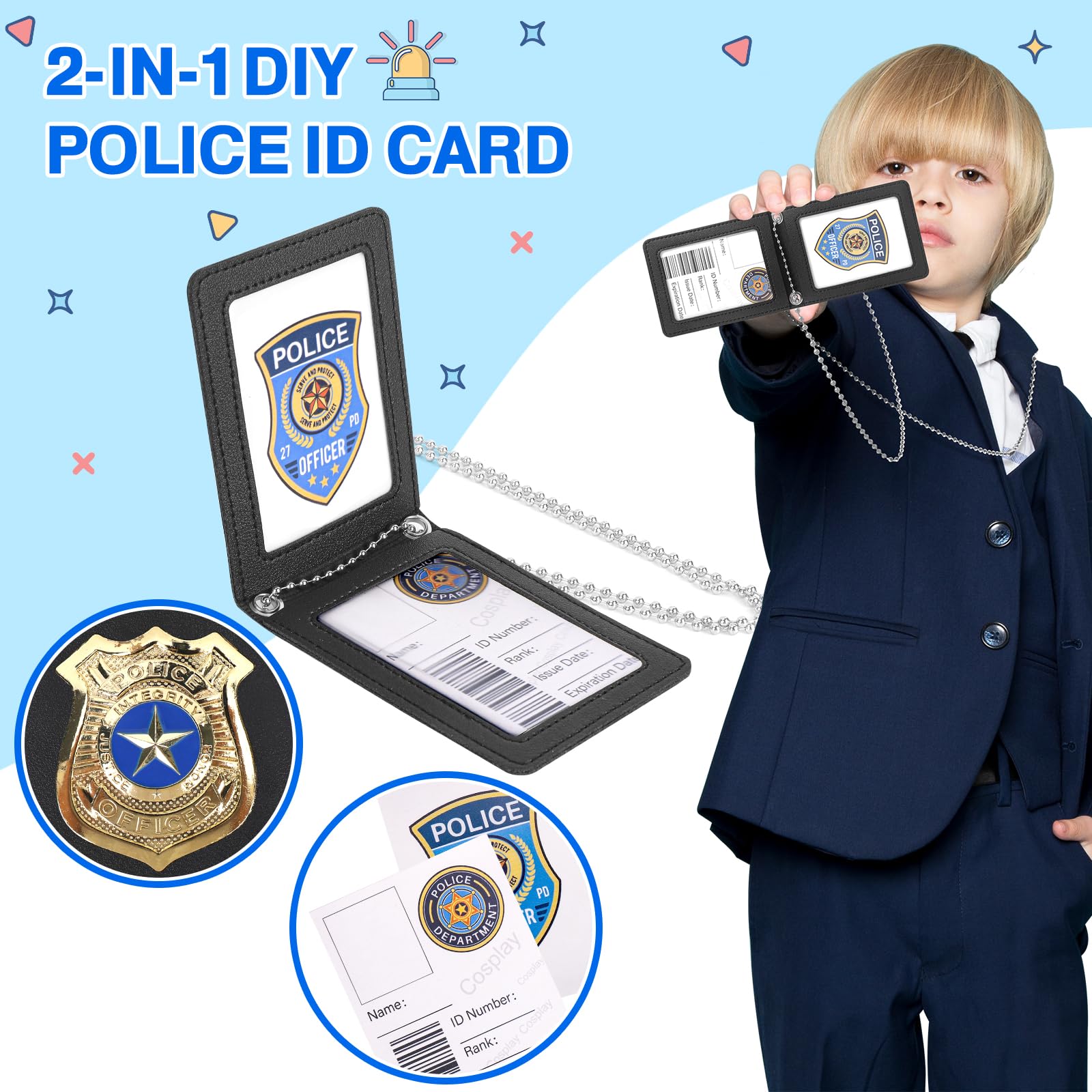 Kid-safe materials and fade-resistant finish in IVENRXIU police toys