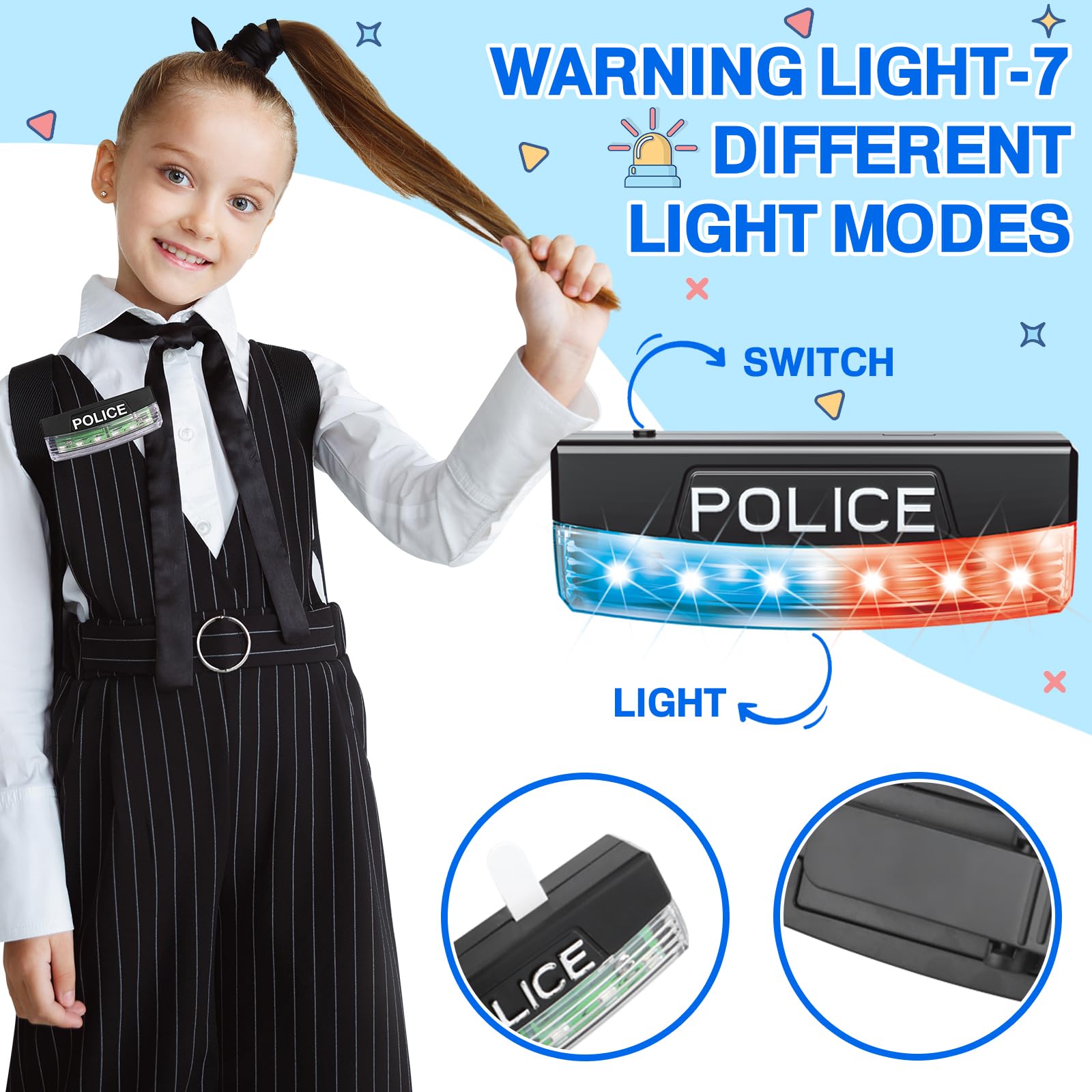 Metal handcuffs with keyless unlocking in IVENRXIU police kit