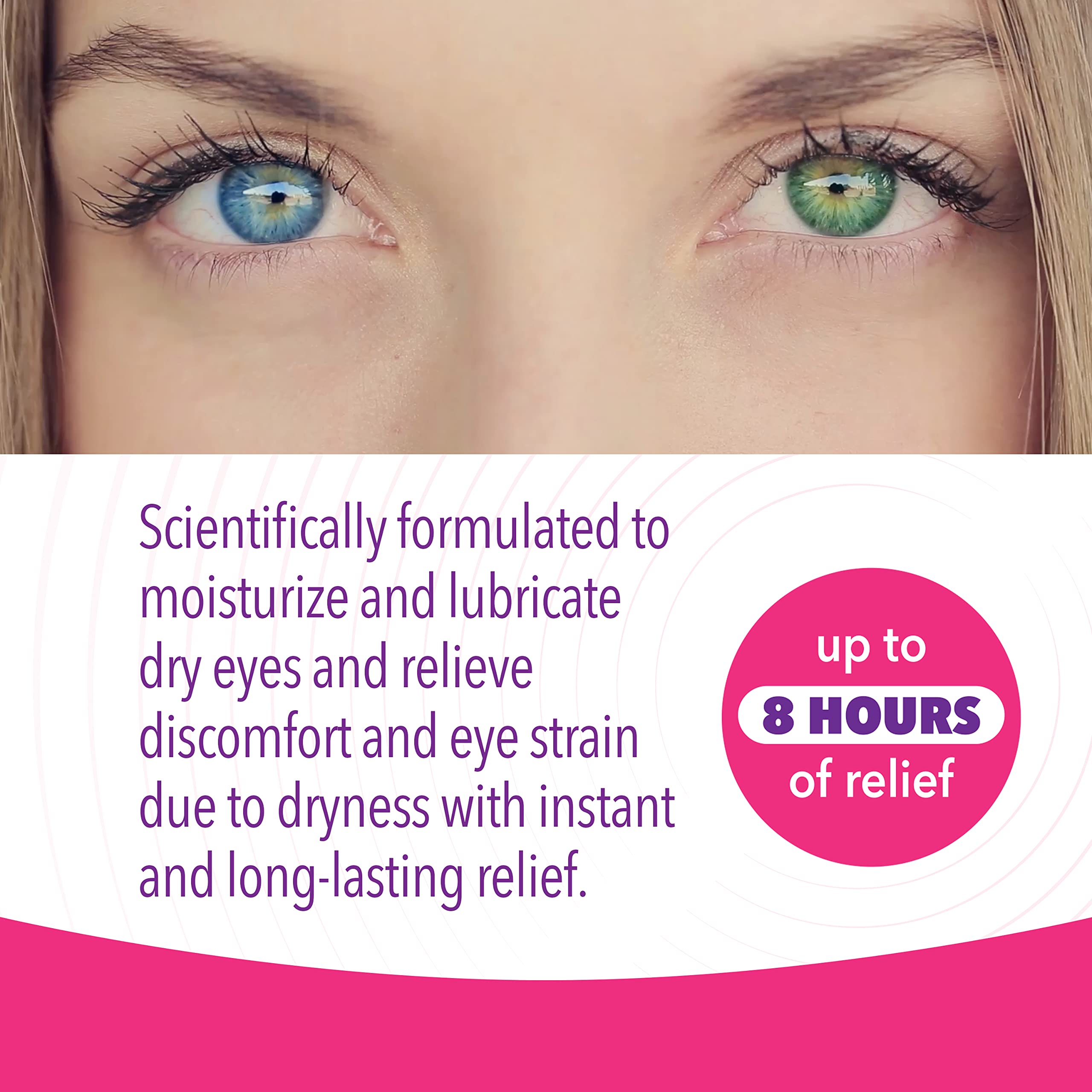 Preservative-free iVIZIA eye drops packaging for dry eyes