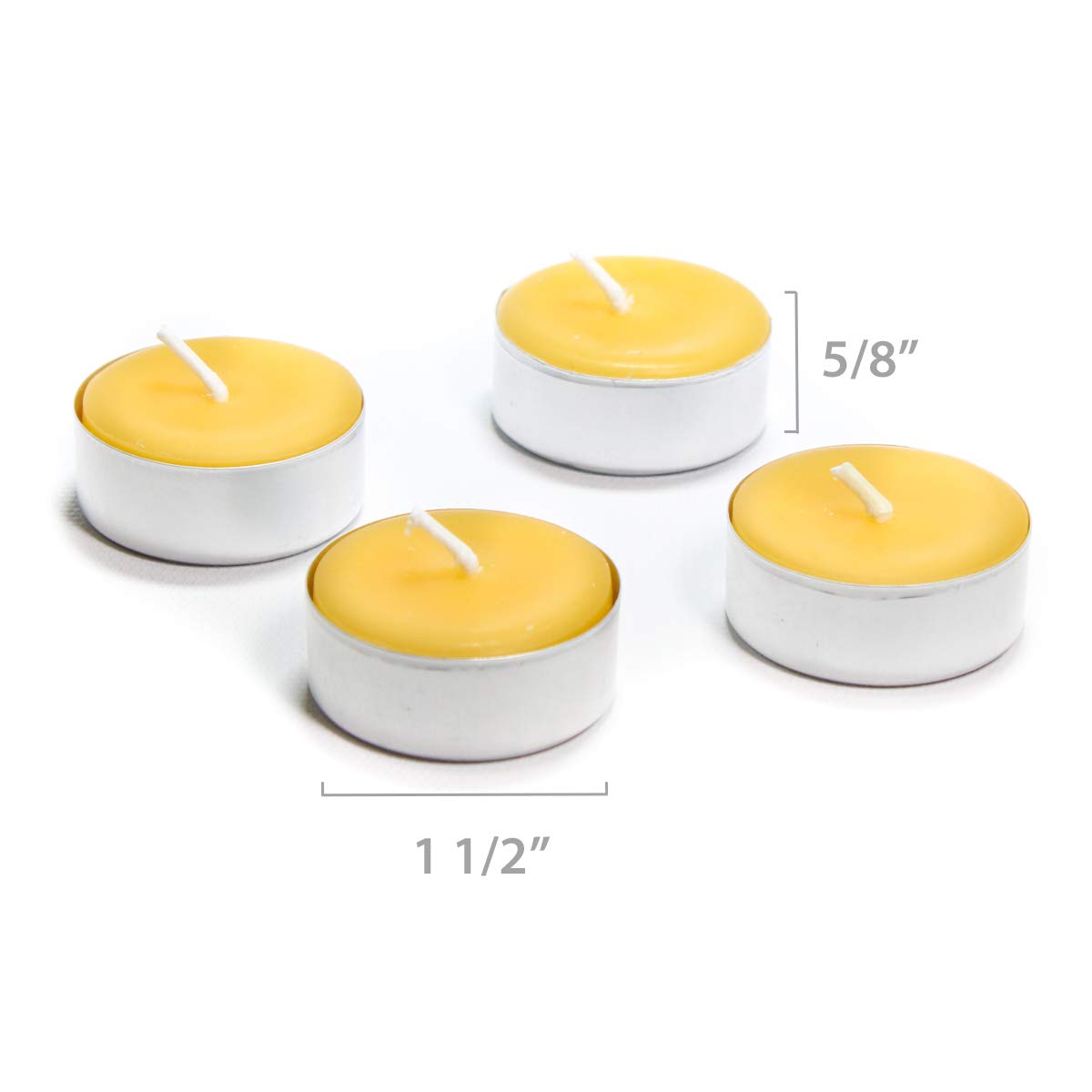 Ivory white tea lights 24 count
