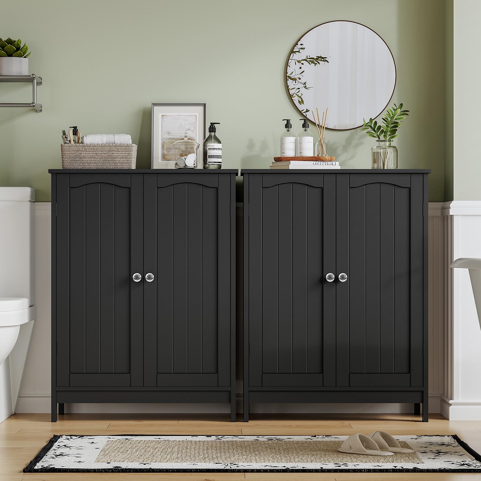 Iwell Bathroom Cabinet versatile storage for kitchen or entryway