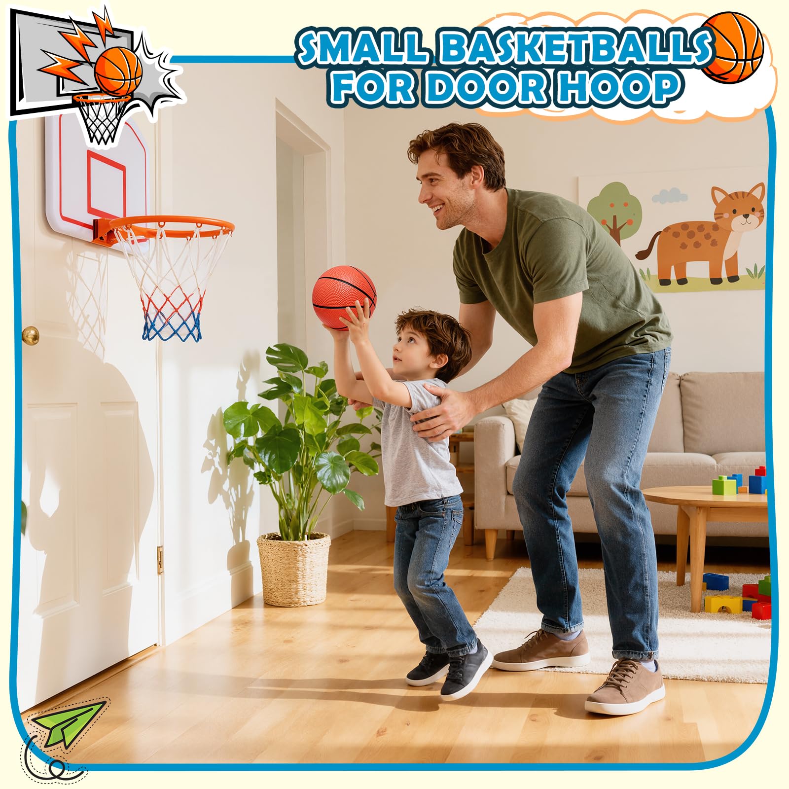 Pool friendly mini basketballs for water play