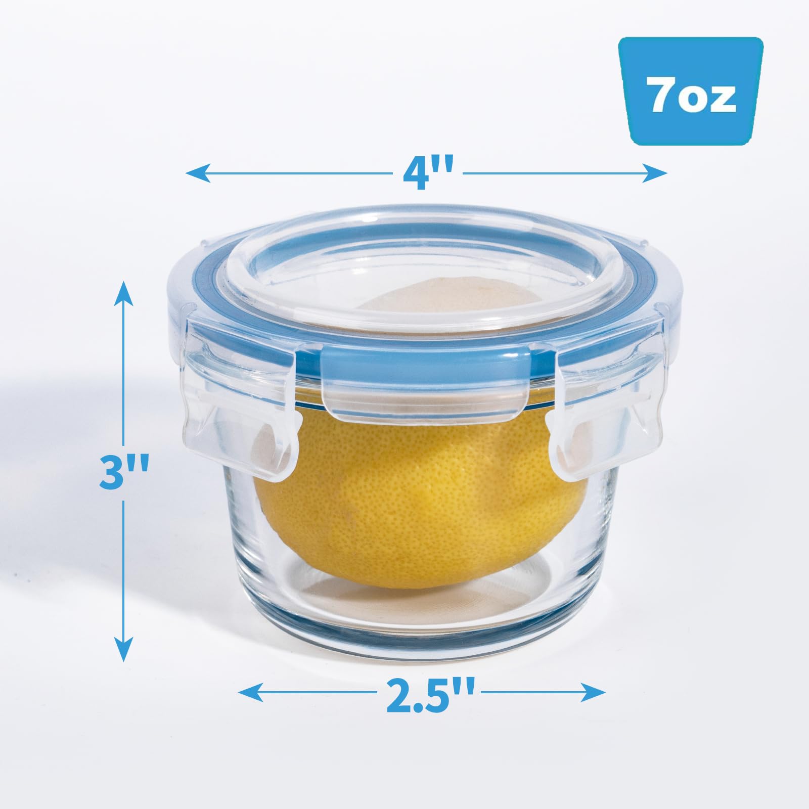 Iyulania glass storage container dimensions 4x2.5x3 inches