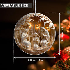 Jabihome acrylic suncatcher ornament with year 2025