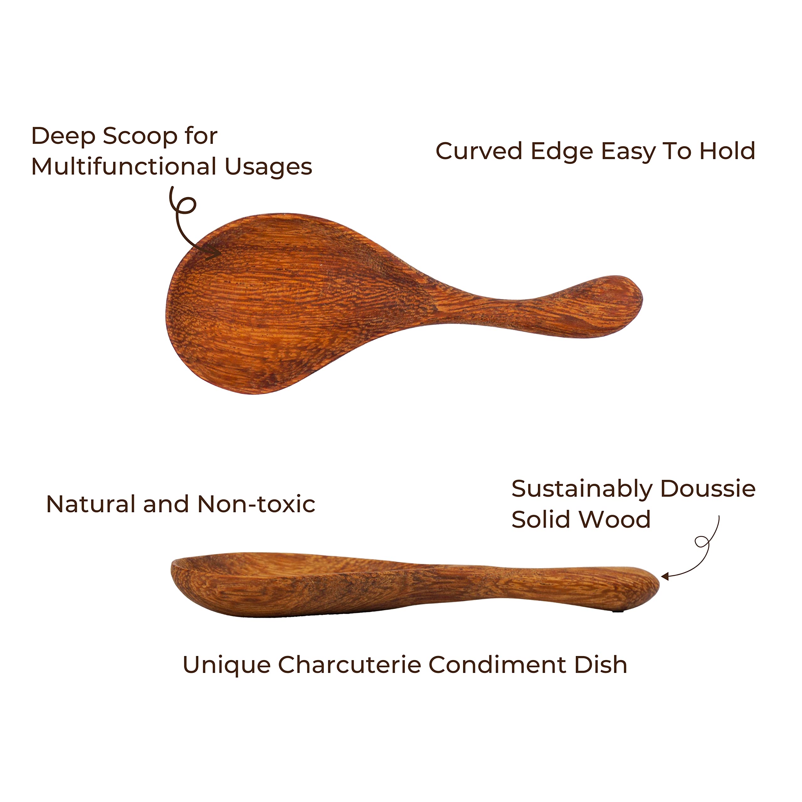 Daisy design condiment spoon for kitchen and dining use