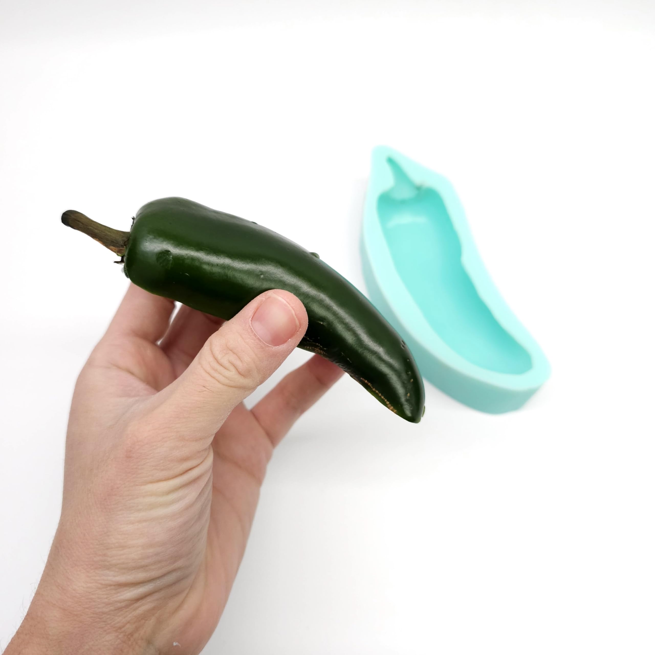 Realistic jalapeno mold design A for culinary crafts