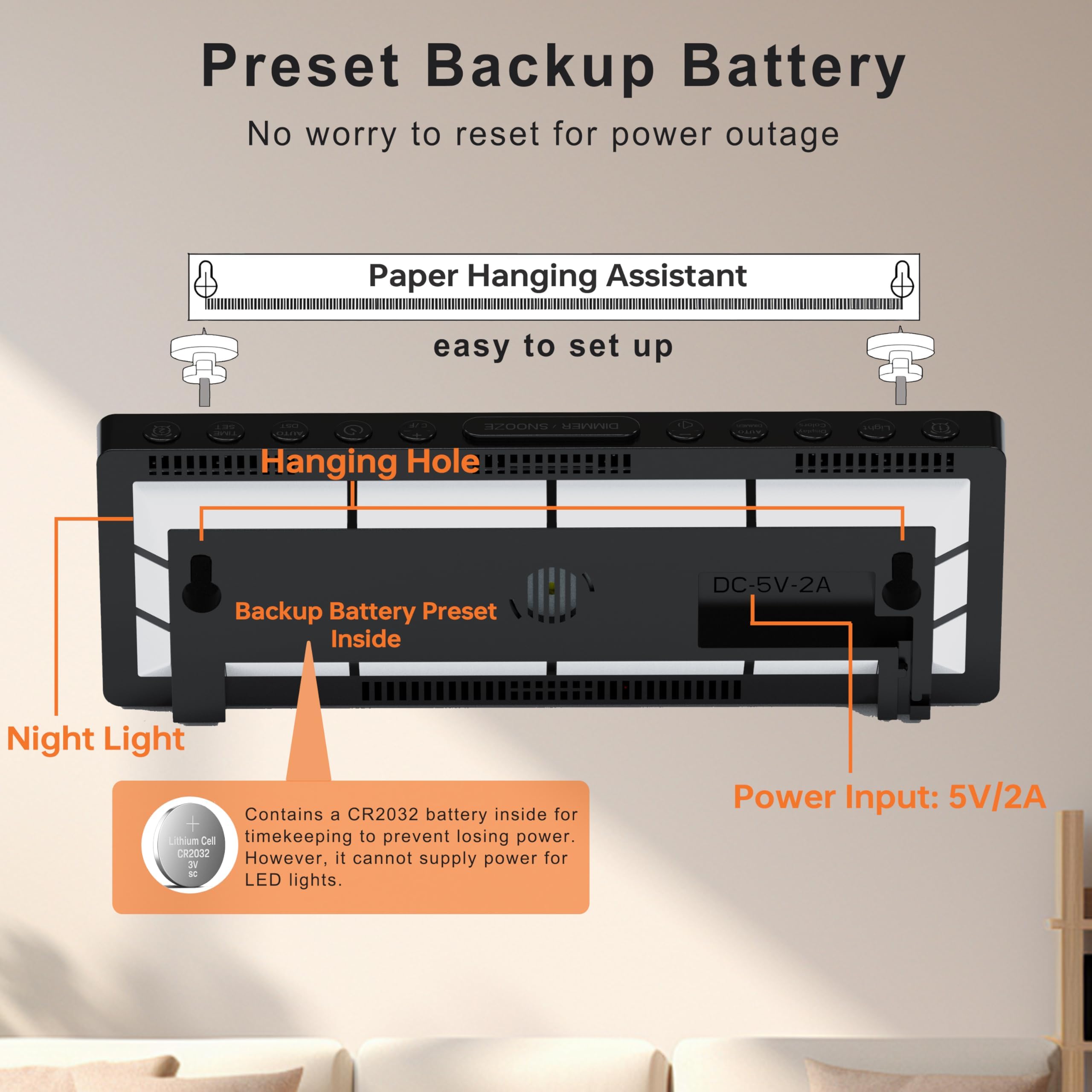 JALL battery backup memory and auto DST clock