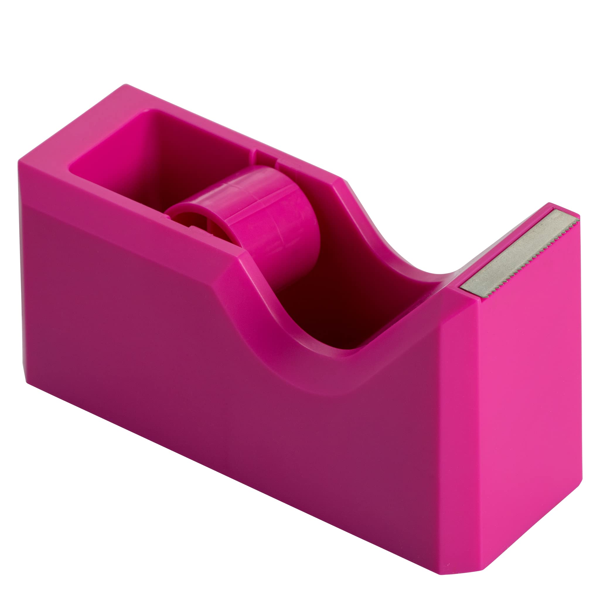 Pink JAM PAPER tape dispenser weighted rubber base underside